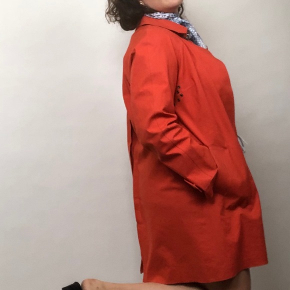 Orange Burberry Trench - Picture 3 of 13